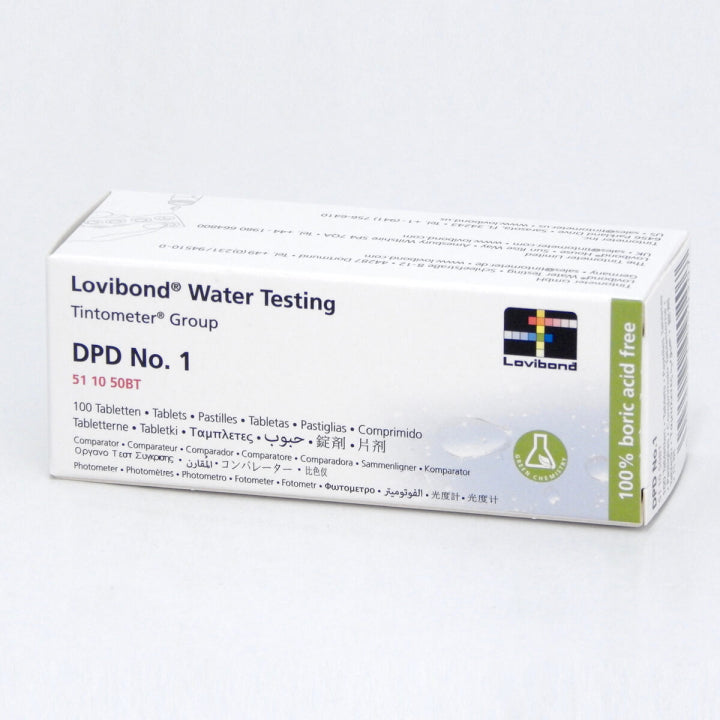 Testtabletter for fritt klor DPD1, 500 tabletter