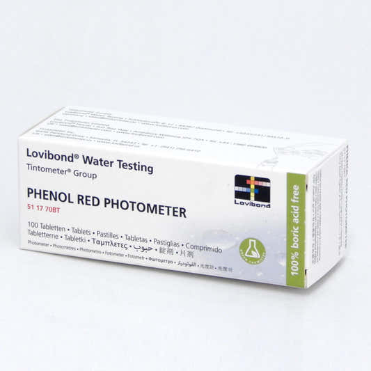 pH-testtabletter med fenolrødt, 100 tabletter
