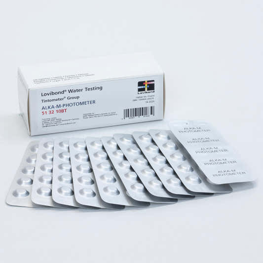 Testtabletter for alkalitet, 100 tabletter