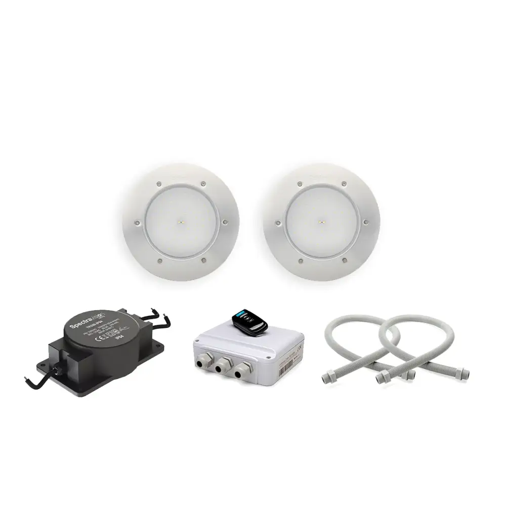 Pahlen Belysningspaket PREMIUM med vit rund inbyggd LED-belysning