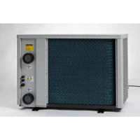 Pahlen Calidi ZP 13 grå metall värmepump med blå filterpanel