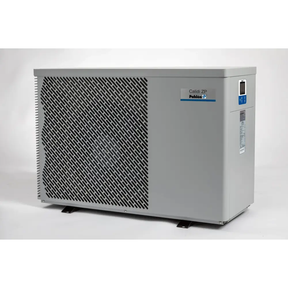 Pahlen Calidi ZP 17 grå värmepump med diagonalt galler och display