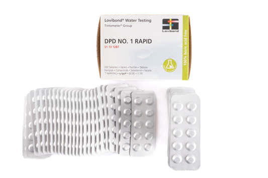DPD1-testtabletter for fritt klor/brom, 500 tabletter