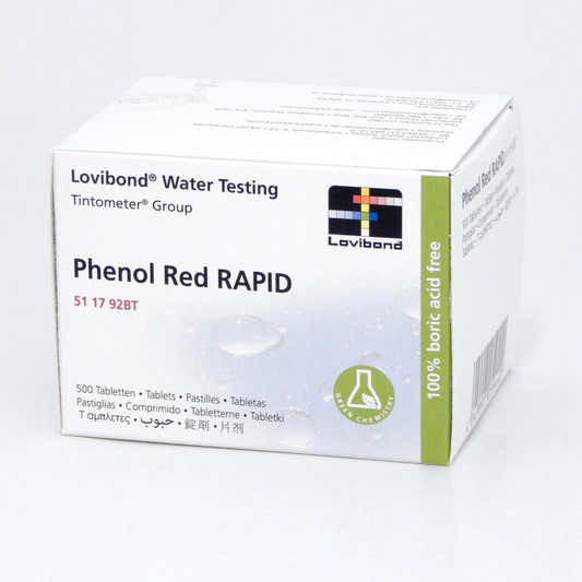 pH-testtabletter med fenolrødt, 500 tabletter