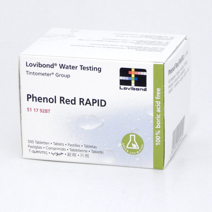 pH-testtabletter med fenolrødt, 500 tabletter