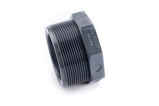PVC-U-bøssing med utvendige/innvendige gjenger, 2½–2″