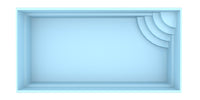 Glassfiberbasseng Papeete 600 6,00m x 3,00m x 1,50m