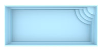 Glassfiberbasseng Papeete 700 7,00m x 3,50m x 1,50m