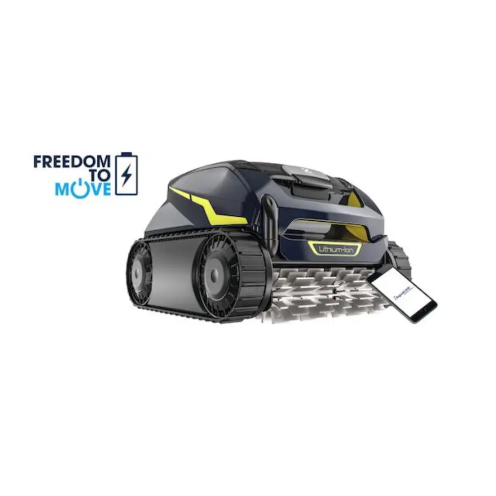 Poolrobot Zodiac Freerider RF 5400 iQ med trådlös frihet och svart-gul design