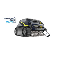 Poolrobot Zodiac Freerider RF 5400 iQ med trådlös frihet och svart-gul design