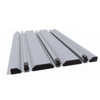 Pooltak Dallas 3x6 i klar kanalplast med grå metallräls