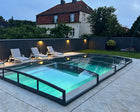 Pooltak ICON KIT CLEAR 3x6 (klarglas, enkelskena, antracit, kort modul)