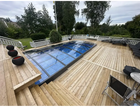 bassengtak Albixon Sydney 3.5×3.5 (Enkelskinne, Antrasitt)