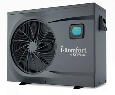 Kripsol i-comfort rc inverter passar pooler, mörkgrå enhet med fläkt och display 20