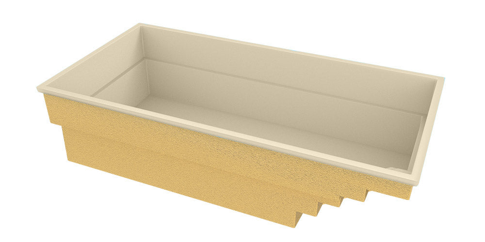 Glassfiberbasseng Saba 600 6,00m x 3,00m x 1,45m