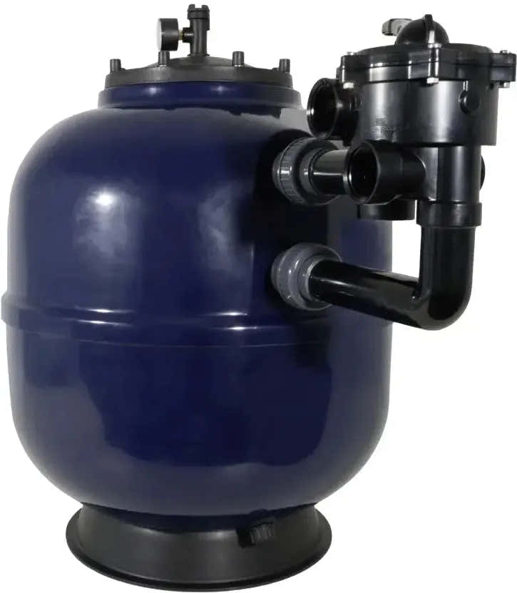 Dypblått Linz 610-sandfilter til private basseng, 13,7 m³/h, 175 kg