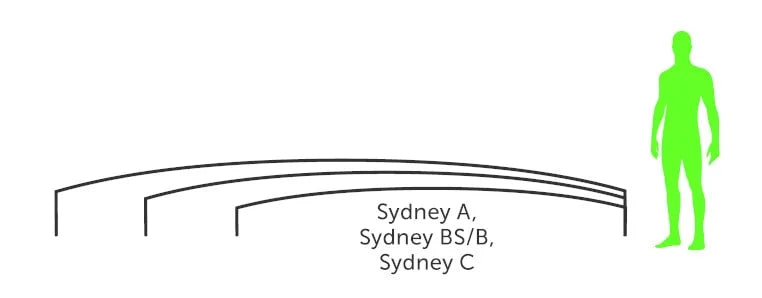 Bassengovertrekk Sydney 4×7 (enkelt skinne, antrasitt)