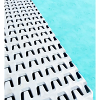 Vit ThermoPP Poolpaket Qbig Overflow med vita plastmattor i U-formade spår