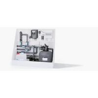 Grå cylindrisk sandfiltertank i ThermoPP Poolpaket QBig Overflow 3.5×8