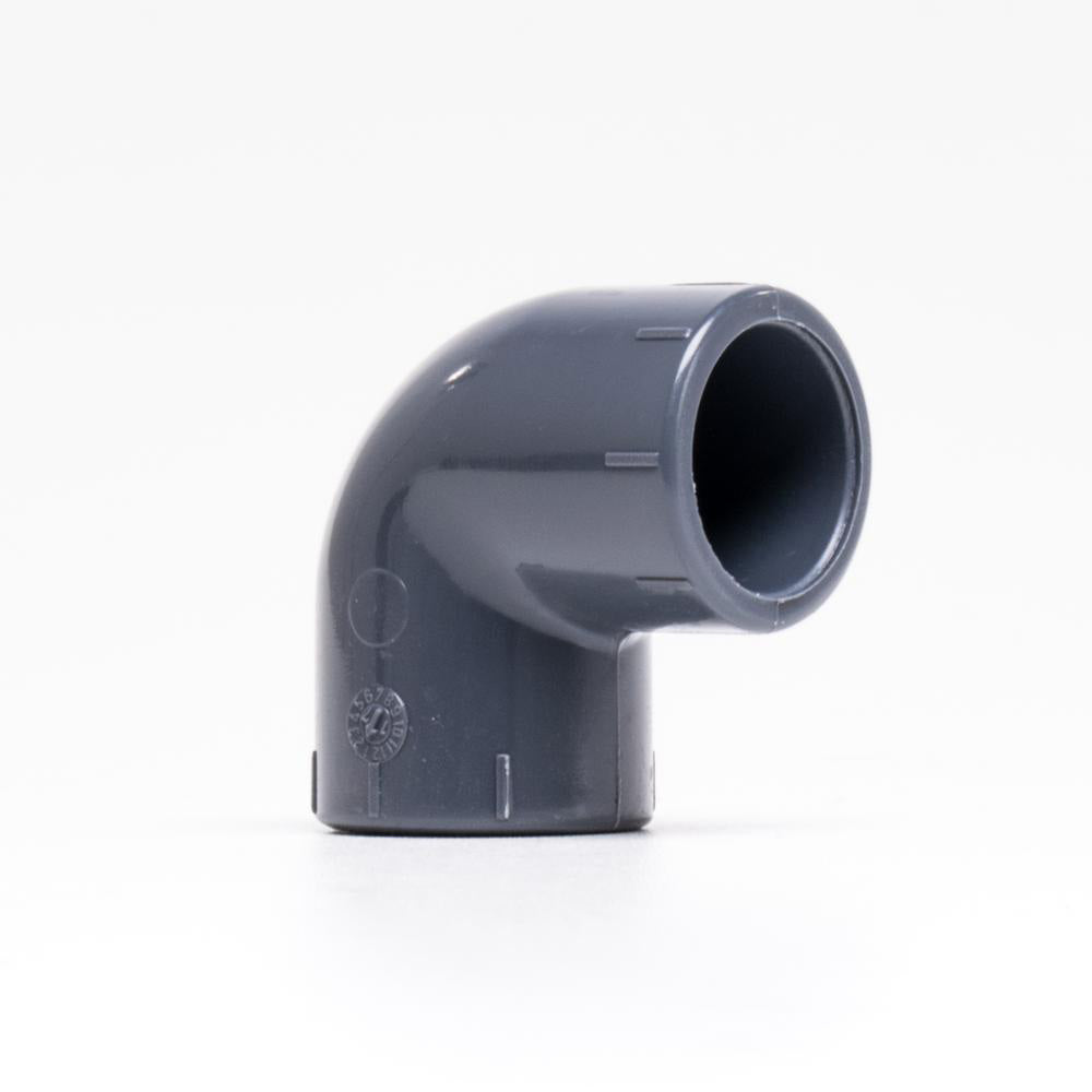 PVC-vinkel 90° med limanslutningar