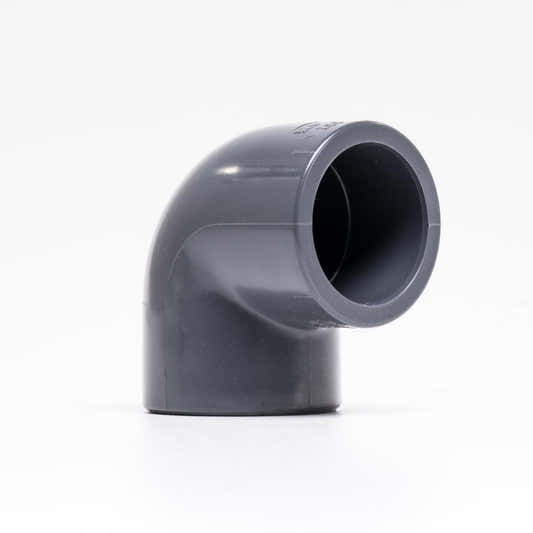 PVC-vinkel 90° – gänga/lim