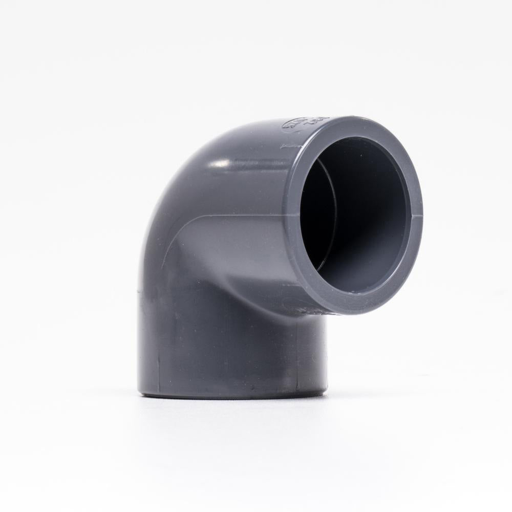 PVC-vinkel 90° – gänga/lim