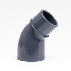 PVC-reduktionsvinkel 45° – 50 mm × 1½ tum