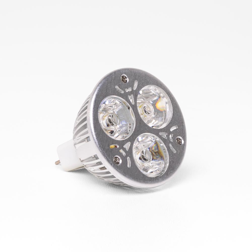 Vit LED-reservlampa 3 × 1 W