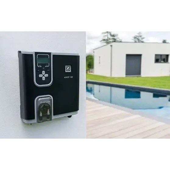 Zodiac Exo väggmonterad EV-laddstation med inbyggd anslutning, svart och silver