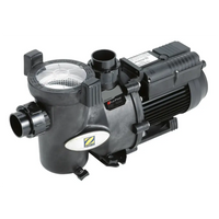 Zodiac Flopro cirkulationspump med svart elopro-pump, klar filter och ribbad motor